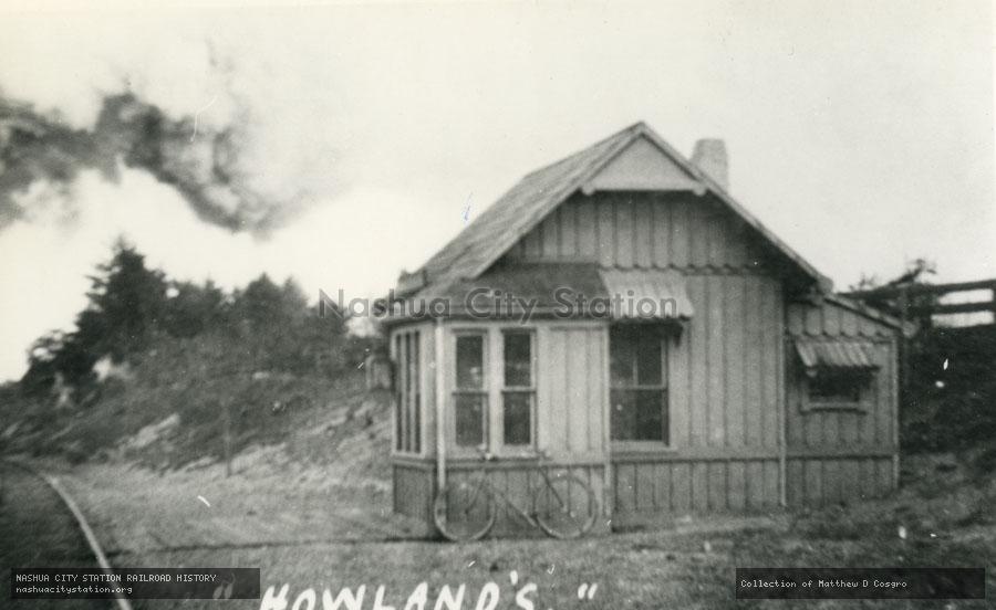 Postcard: Howlands station